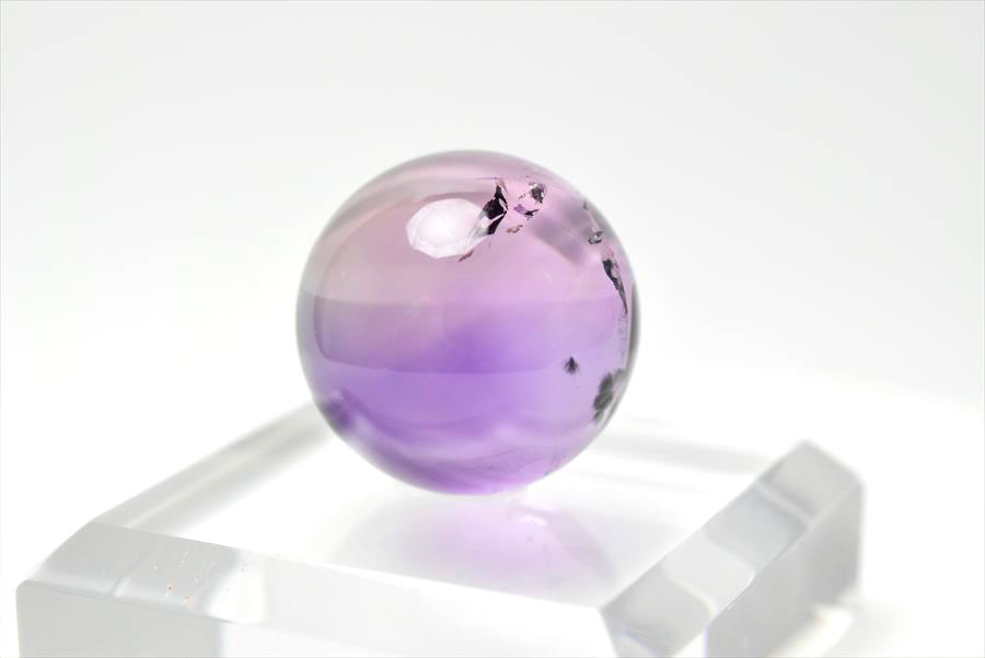 ロマネサイト　アメジスト　ファントム　紫水晶　Romanechite　丸玉　スフィア　天然石　パワーストーン