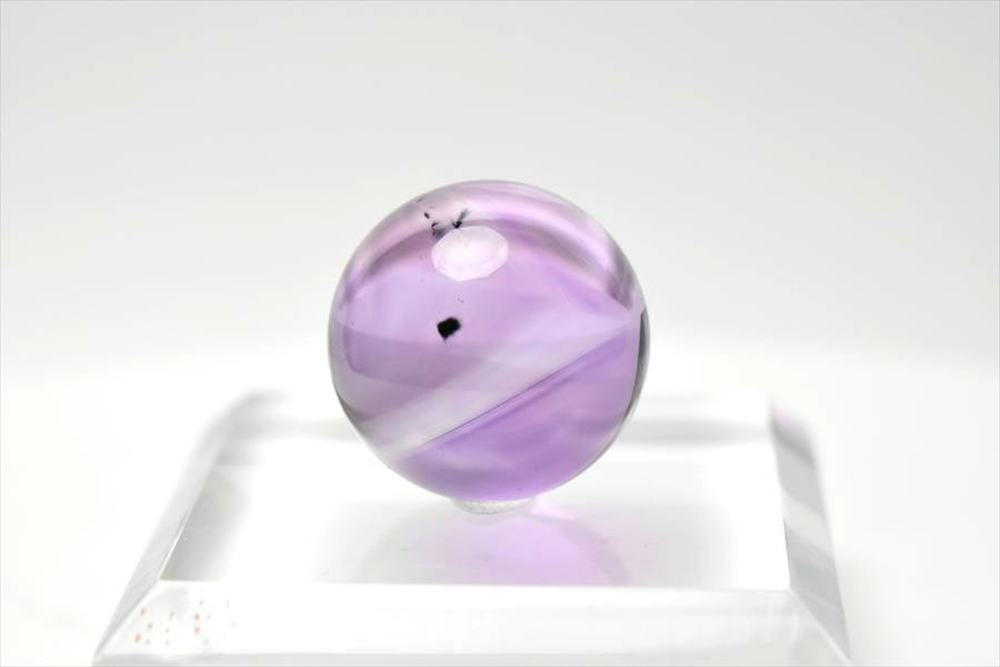 ロマネサイト　アメジスト　ファントム　紫水晶　Romanechite　丸玉　スフィア　天然石　パワーストーン