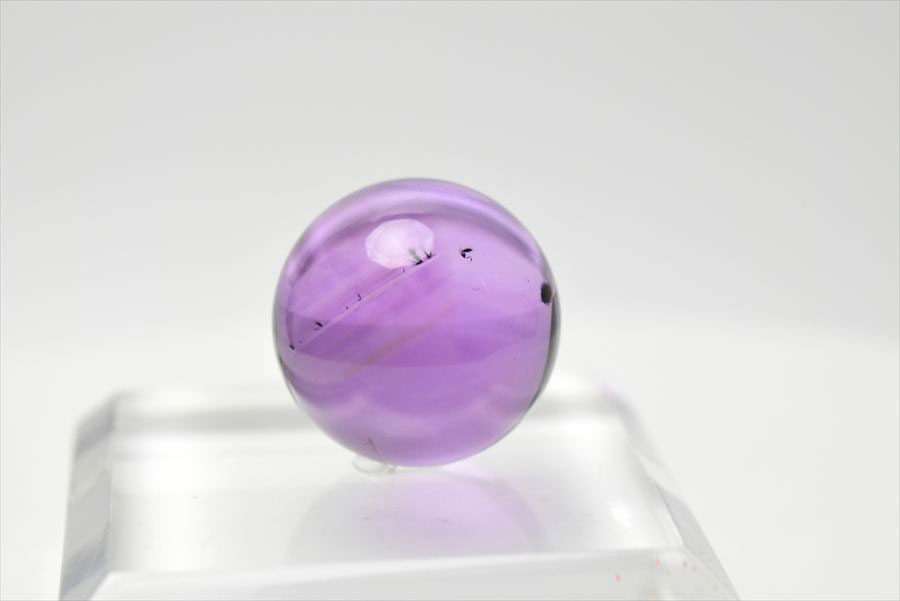 ロマネサイト　アメジスト　ファントム　紫水晶　Romanechite　丸玉　スフィア　天然石　パワーストーン