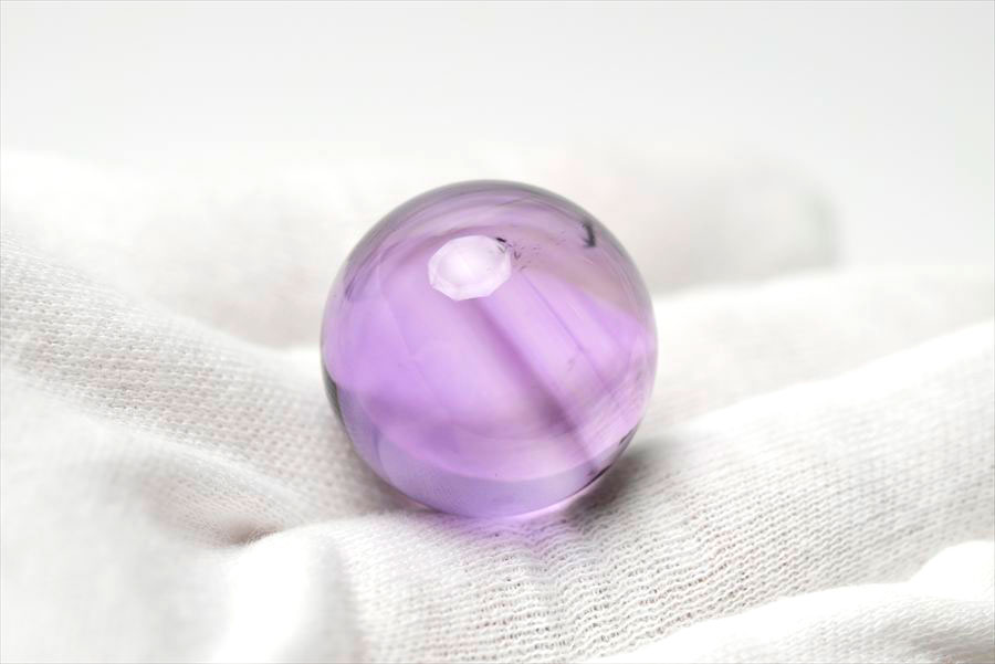 ロマネサイト　アメジスト　ファントム　紫水晶　Romanechite　丸玉　スフィア　天然石　パワーストーン