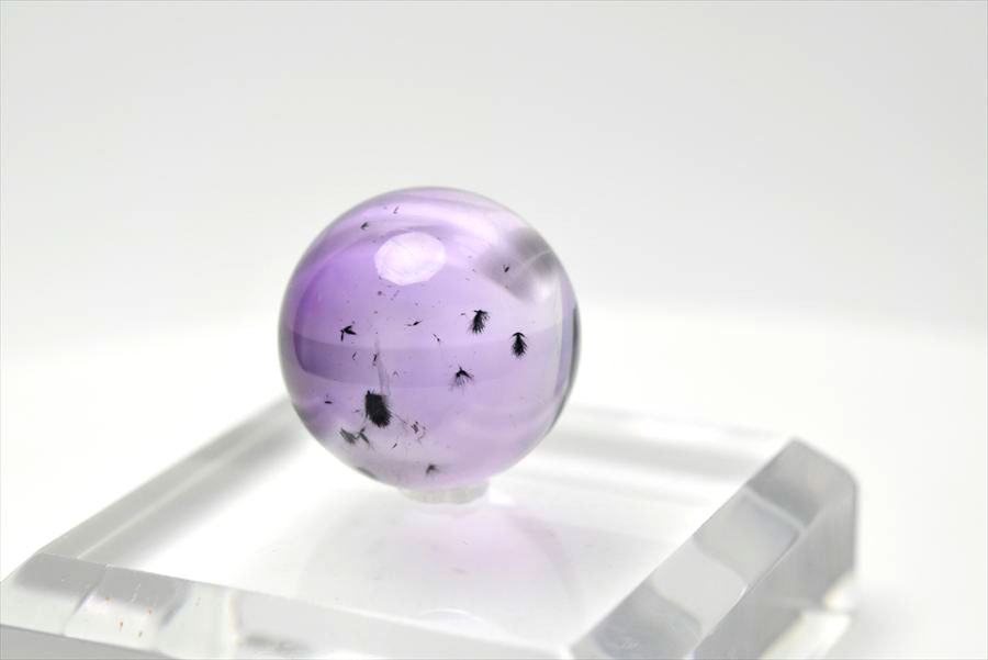 ロマネサイト　アメジスト　ファントム　紫水晶　Romanechite　丸玉　スフィア　天然石　パワーストーン