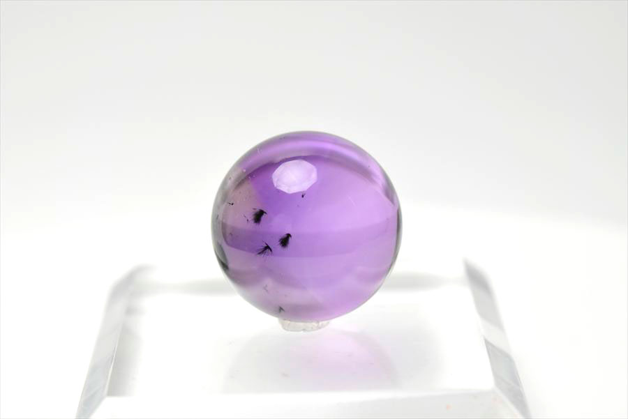 ロマネサイト　アメジスト　ファントム　紫水晶　Romanechite　丸玉　スフィア　天然石　パワーストーン