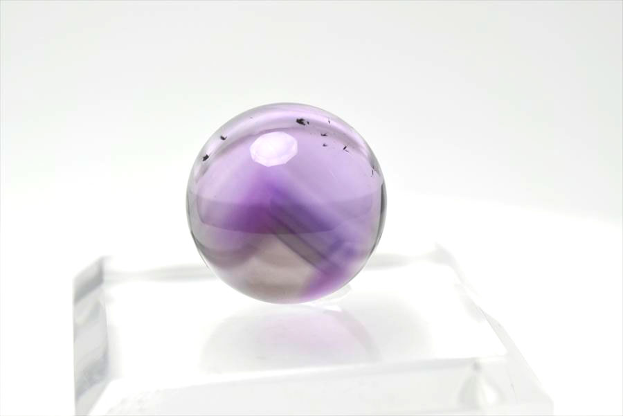 ロマネサイト　アメジスト　ファントム　紫水晶　Romanechite　丸玉　スフィア　天然石　パワーストーン