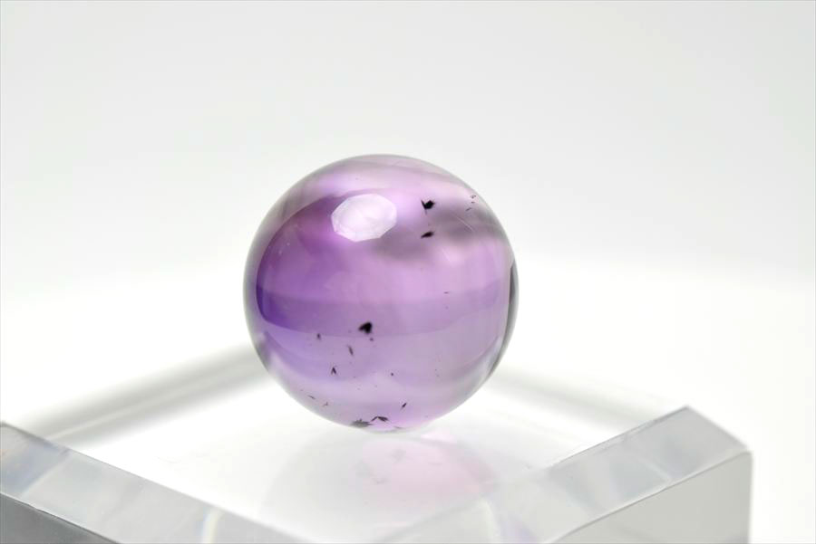 ロマネサイト　アメジスト　ファントム　紫水晶　Romanechite　丸玉　スフィア　天然石　パワーストーン