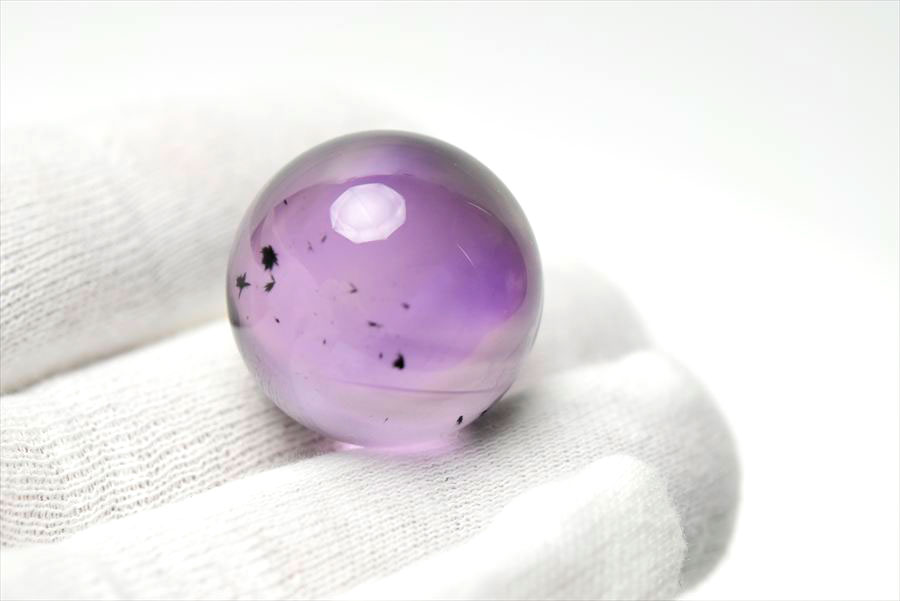 ロマネサイト　アメジスト　ファントム　紫水晶　Romanechite　丸玉　スフィア　天然石　パワーストーン