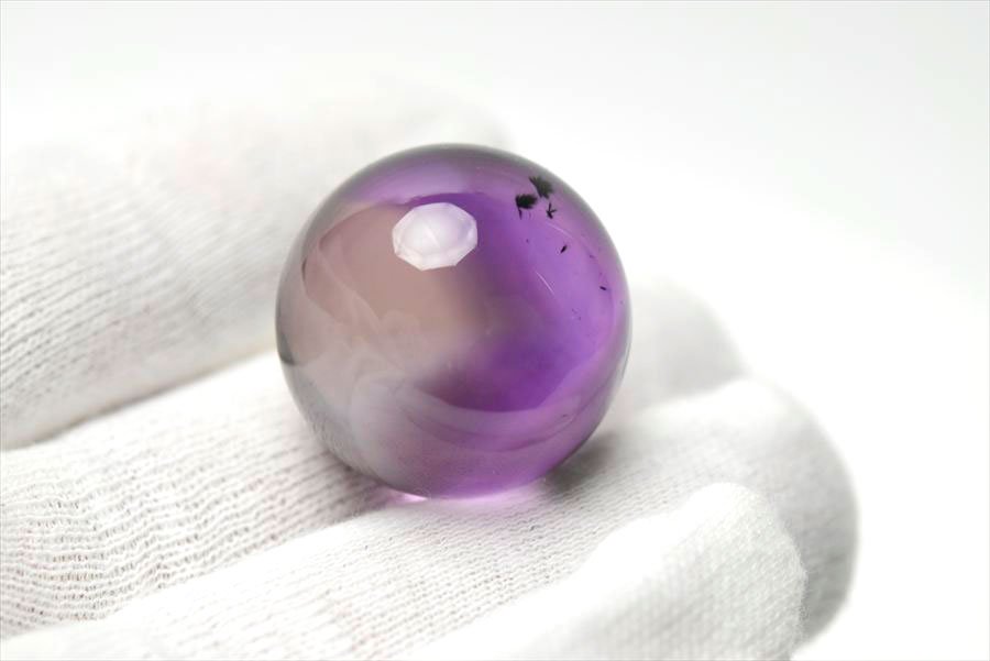 ロマネサイト　アメジスト　ファントム　紫水晶　Romanechite　丸玉　スフィア　天然石　パワーストーン