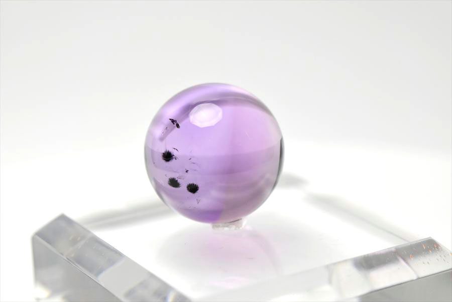 ロマネサイト　アメジスト　ファントム　紫水晶　Romanechite　丸玉　スフィア　天然石　パワーストーン