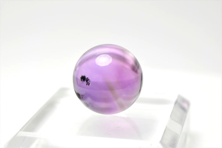ロマネサイト　アメジスト　ファントム　紫水晶　Romanechite　丸玉　スフィア　天然石　パワーストーン