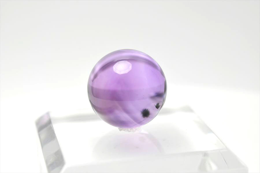 ロマネサイト　アメジスト　ファントム　紫水晶　Romanechite　丸玉　スフィア　天然石　パワーストーン