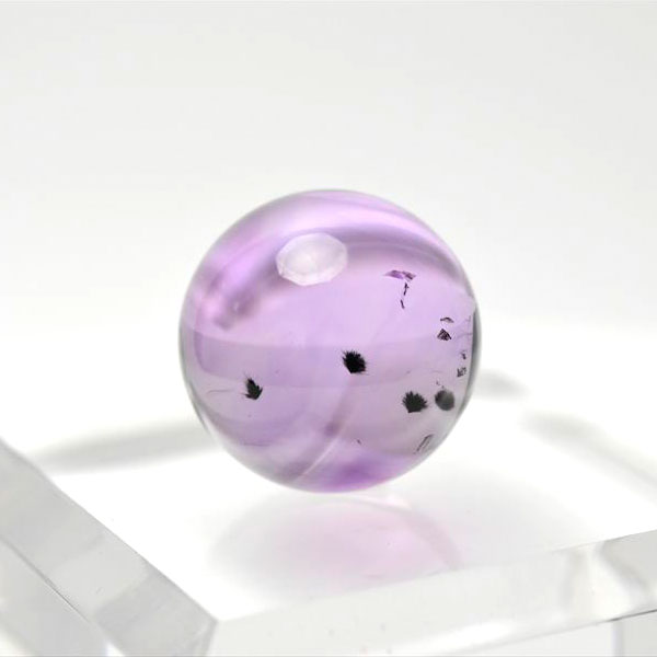 ロマネサイト　アメジスト　ファントム　紫水晶　Romanechite　丸玉　スフィア　天然石　パワーストーン