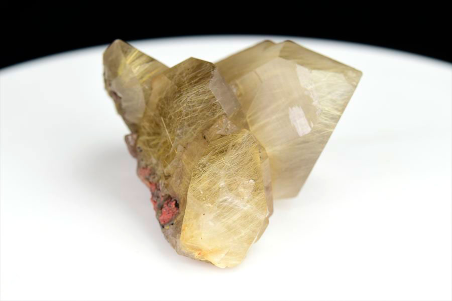 ゴールドルチル　クラスター　原石　結晶　金針水晶　置物　天然石　パワーストーン