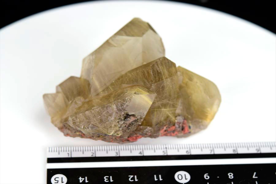 ゴールドルチル　クラスター　原石　結晶　金針水晶　置物　天然石　パワーストーン