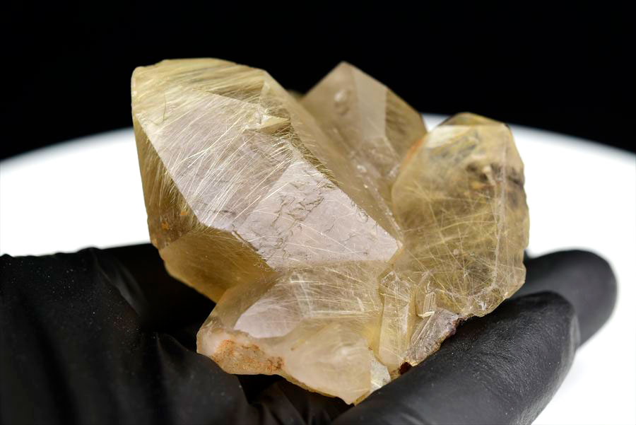 ゴールドルチル　クラスター　原石　結晶　金針水晶　置物　天然石　パワーストーン