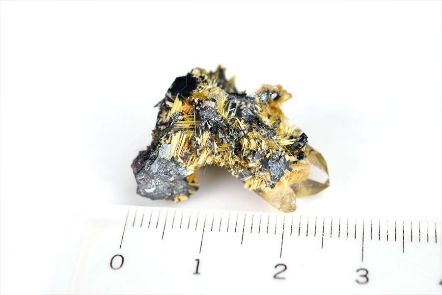 ゴールドルチル　クラスター　鉱物　原石　針状結晶　針のみ　むき出し　置物　天然石　パワーストーン