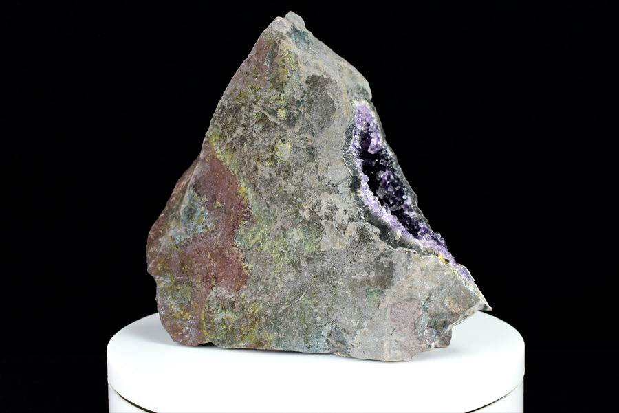 ワイルドアメジスト　ハンマークラッシュ　紫水晶　クラスター　原石　Artigas Uruguay　Hammered　インテリア　浄化　置物　カットベース