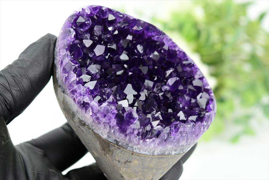 アメジスト　紫水晶　クラスター　原石　ウルグアイ産アメジスト　アルティガス　Artigas Uruguay　インテリア　浄化　置物　カットベース　天然石　パワーストーン