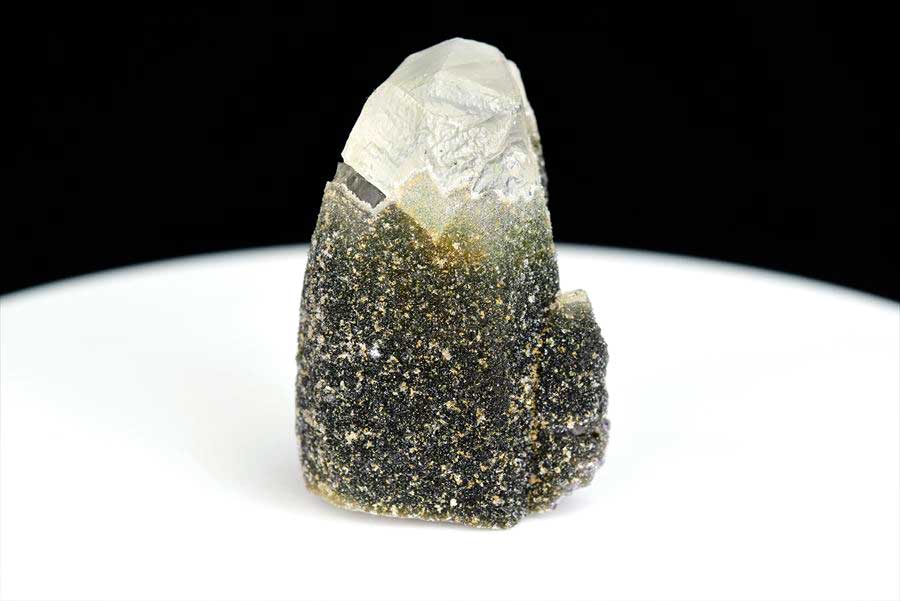 カルサイト 蛍光 ブラックアメジスト calcite covered amethyst アメジストコーティング 方解石 紫水晶 蛍光鉱物 ウルグアイ産