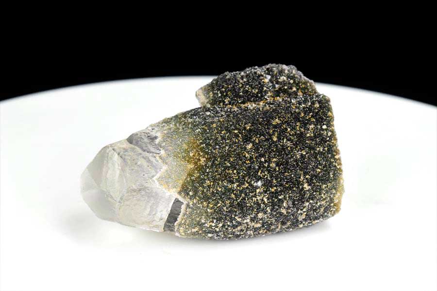 カルサイト 蛍光 ブラックアメジスト calcite covered amethyst アメジストコーティング 方解石 紫水晶 蛍光鉱物 ウルグアイ産