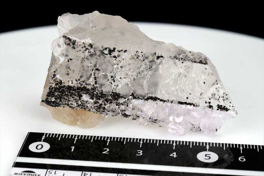 カルサイト 蛍光 ブラックアメジスト calcite covered amethyst アメジストコーティング 方解石 紫水晶 蛍光鉱物 ウルグアイ産