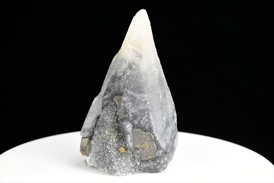 カルサイト 蛍光 ブラックアメジスト calcite covered amethyst アメジストコーティング 方解石 紫水晶 蛍光鉱物 ウルグアイ産