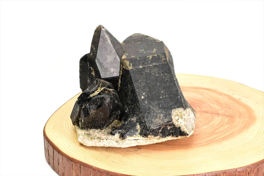 モリオン　黒水晶　クラスター　原石　結晶　浄化　置物　天然石　パワーストーン