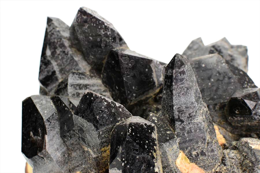 天然黒水晶（天然モリオン）原石 クラスター｜山東省五蓮産｜厄除け魔