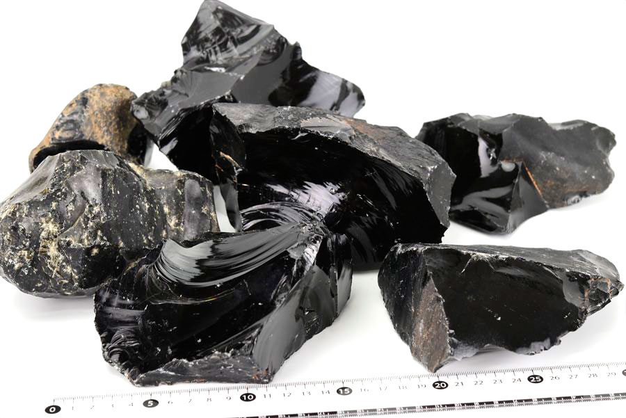 Obsidian　メキシコ産　オブシディアン　黒曜石　ラフカット　原石　天然石　パワーストーン
