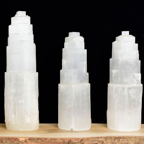 セレナイト　透石膏　スタンドアップスカイ　タワー　置物　ワンド　selenite stand up sky tower　天然石　パワーストーン