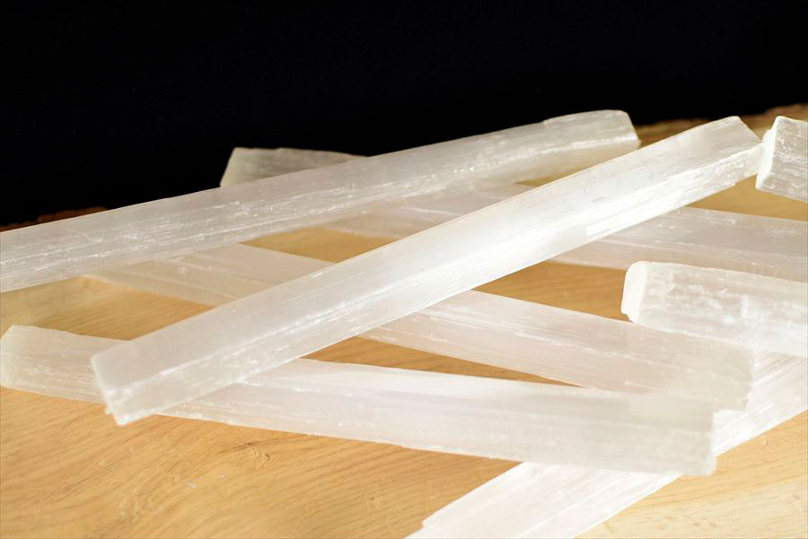 セレナイト　透石膏　キャッツアイセレナイト　棒　スティック　ワンド　原石　selenite stick wand　天然石　パワーストーン