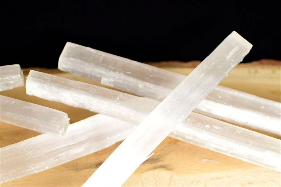 セレナイト　透石膏　キャッツアイセレナイト　棒　スティック　ワンド　原石　selenite stick wand　天然石　パワーストーン