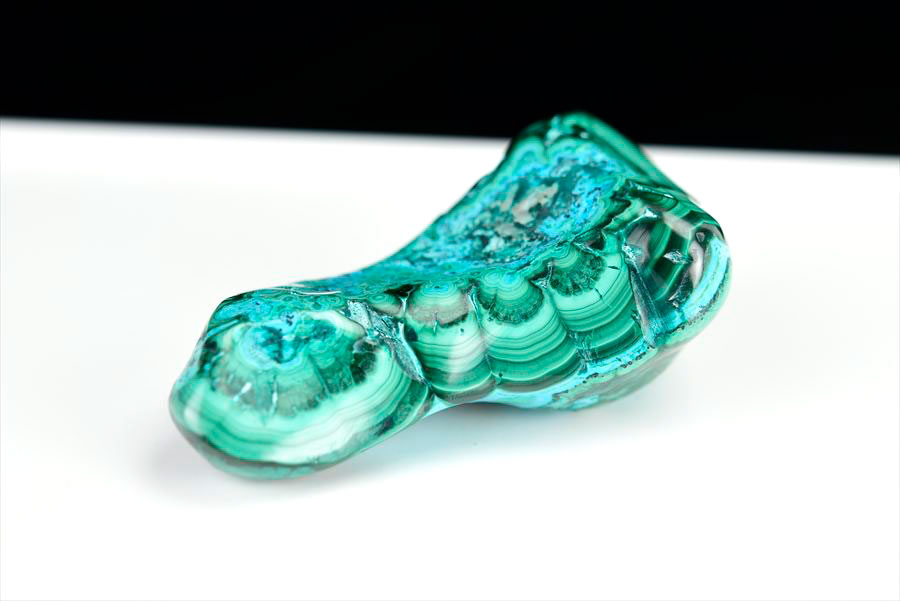 コンゴ産 クリソコラマラカイト 珪孔雀石 Chrysocolla Malachite タンブル 置物 マーブル 磨き 天然石 パワーストーン
