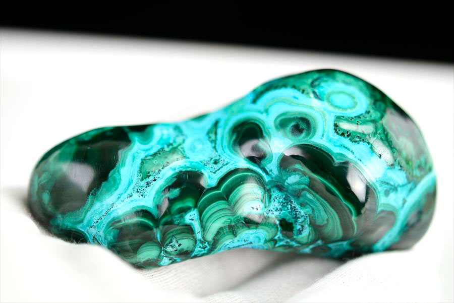 コンゴ産 クリソコラマラカイト 珪孔雀石 Chrysocolla Malachite タンブル 置物 マーブル 磨き 天然石 パワーストーン