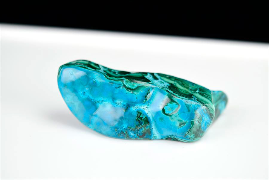 コンゴ産 クリソコラマラカイト 珪孔雀石 Chrysocolla Malachite タンブル 置物 マーブル 磨き 天然石 パワーストーン