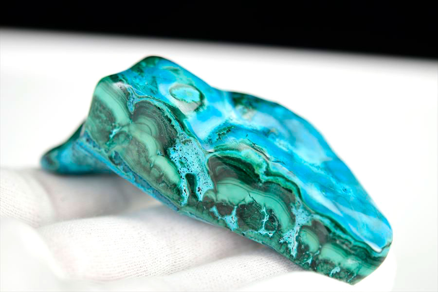 コンゴ産 クリソコラマラカイト 珪孔雀石 Chrysocolla Malachite タンブル 置物 マーブル 磨き 天然石 パワーストーン
