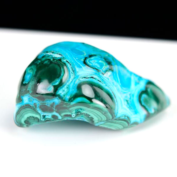 コンゴ産 クリソコラマラカイト 珪孔雀石 Chrysocolla Malachite タンブル 置物 マーブル 磨き 天然石 パワーストーン