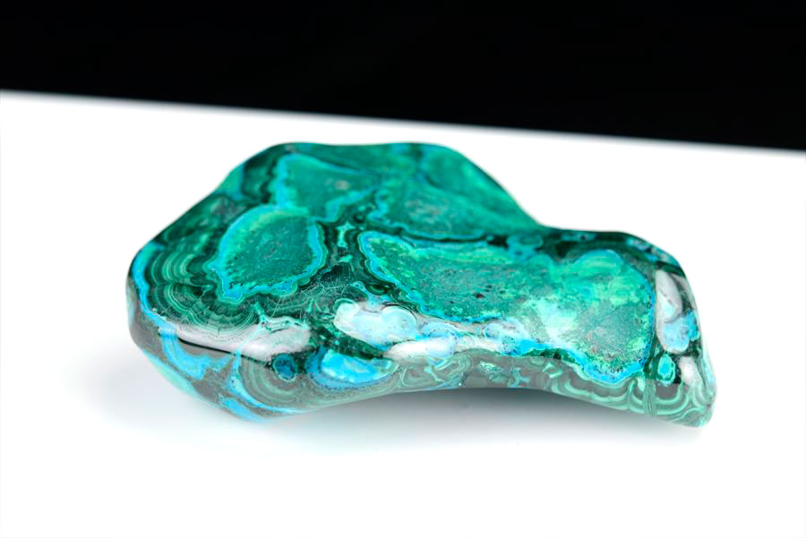 コンゴ産 クリソコラマラカイト 珪孔雀石 Chrysocolla Malachite タンブル 置物 マーブル 磨き 天然石 パワーストーン