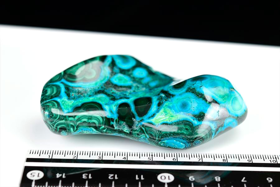 コンゴ産 クリソコラマラカイト 珪孔雀石 Chrysocolla Malachite タンブル 置物 マーブル 磨き 天然石 パワーストーン