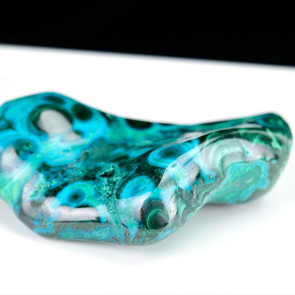 コンゴ産 クリソコラマラカイト 珪孔雀石 Chrysocolla Malachite タンブル 置物 マーブル 磨き 天然石 パワーストーン