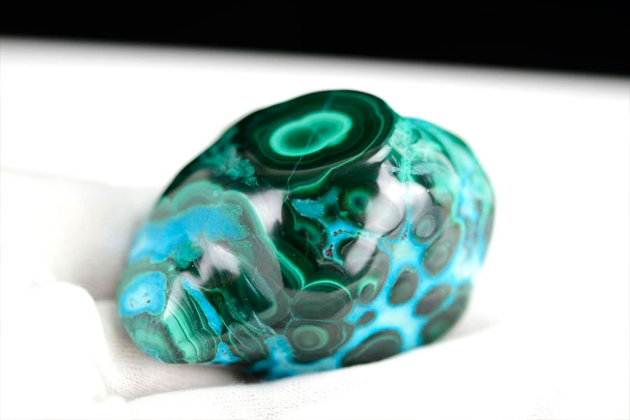 コンゴ産 クリソコラマラカイト 珪孔雀石 Chrysocolla Malachite タンブル 置物 マーブル 磨き 天然石 パワーストーン