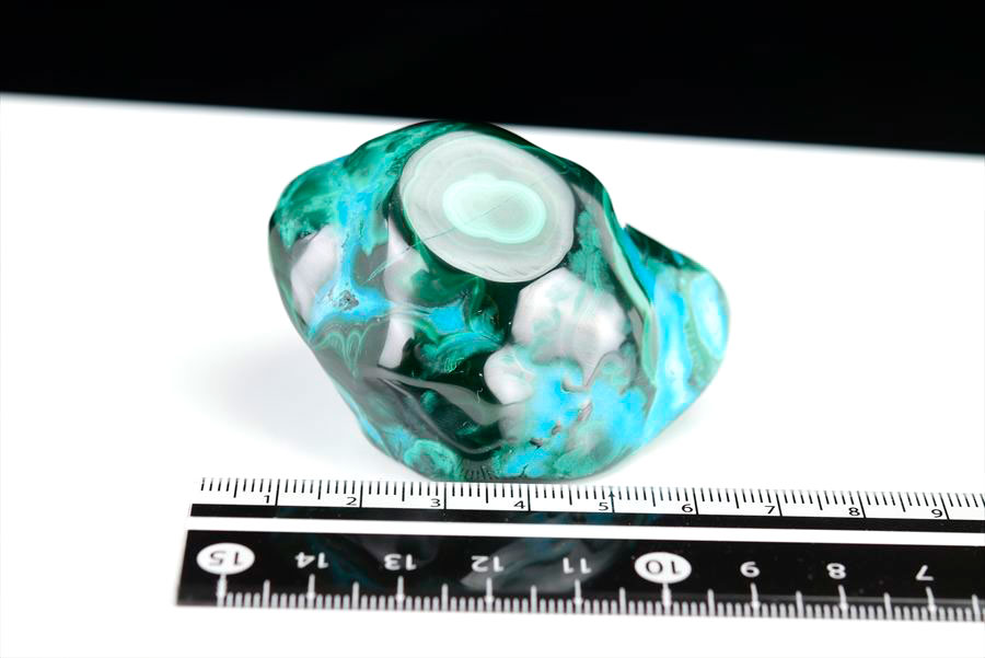 コンゴ産 クリソコラマラカイト 珪孔雀石 Chrysocolla Malachite タンブル 置物 マーブル 磨き 天然石 パワーストーン