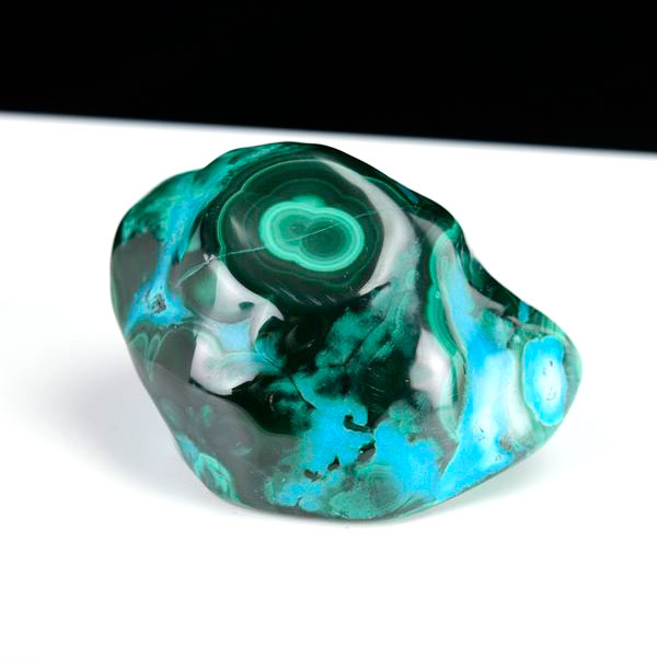コンゴ産 クリソコラマラカイト 珪孔雀石 Chrysocolla Malachite タンブル 置物 マーブル 磨き 天然石 パワーストーン