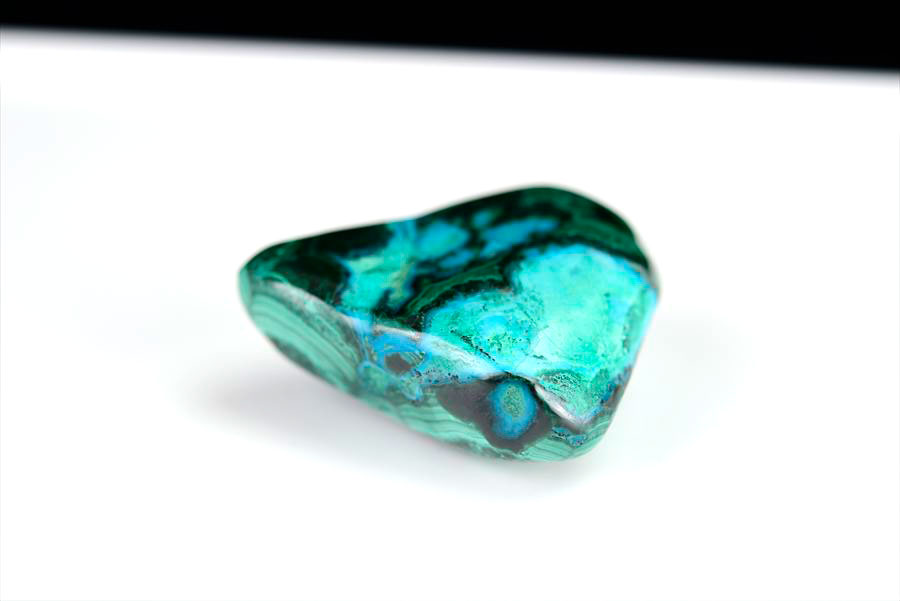 コンゴ産 クリソコラマラカイト 珪孔雀石 Chrysocolla Malachite タンブル 置物 マーブル 磨き 天然石 パワーストーン