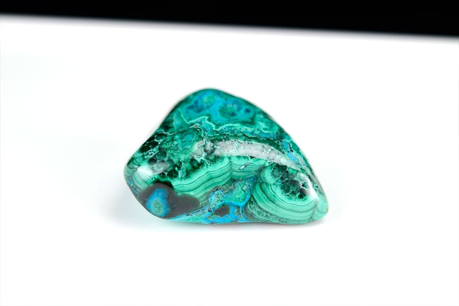 コンゴ産 クリソコラマラカイト 珪孔雀石 Chrysocolla Malachite タンブル 置物 マーブル 磨き 天然石 パワーストーン