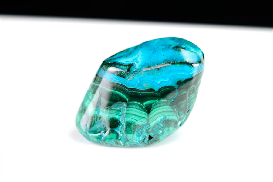 コンゴ産 クリソコラマラカイト 珪孔雀石 Chrysocolla Malachite タンブル 置物 マーブル 磨き 天然石 パワーストーン
