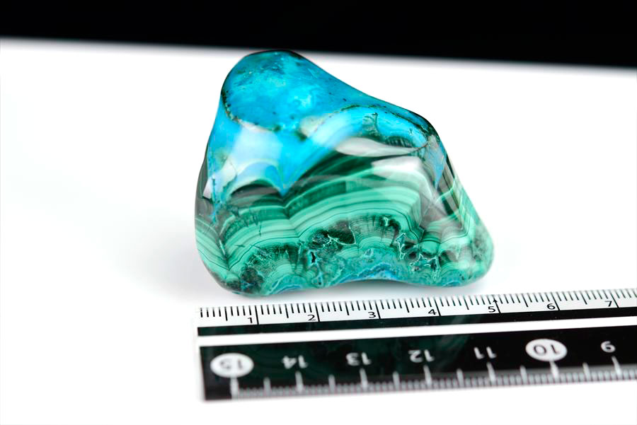 コンゴ産 クリソコラマラカイト 珪孔雀石 Chrysocolla Malachite タンブル 置物 マーブル 磨き 天然石 パワーストーン