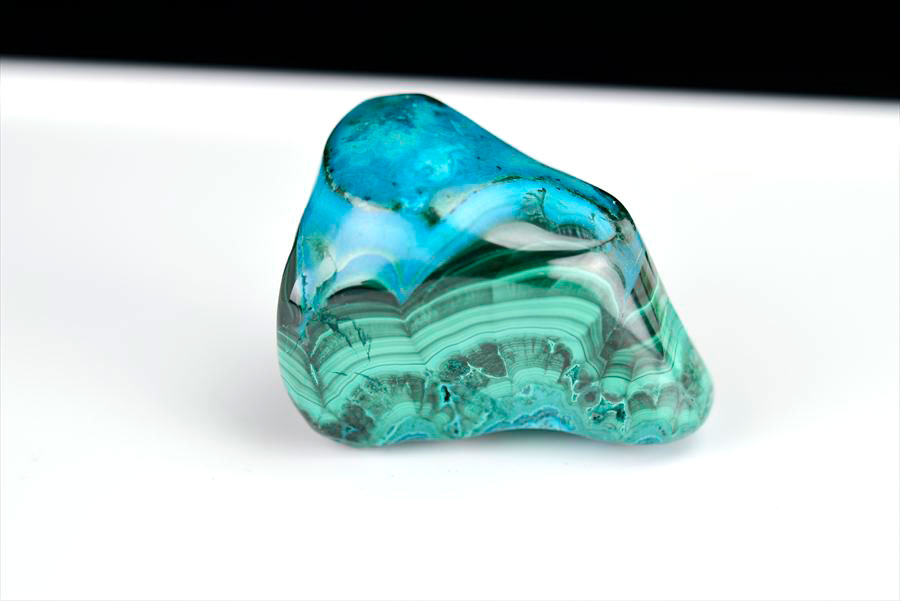 コンゴ産 クリソコラマラカイト 珪孔雀石 Chrysocolla Malachite タンブル 置物 マーブル 磨き 天然石 パワーストーン
