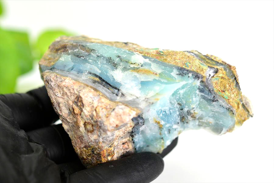スカイブルーオパール　アンデスオパール　アンデスブルーオパール　オパリーナ　原石　ペルー　アカリ鉱山　天然石　パワーストーン