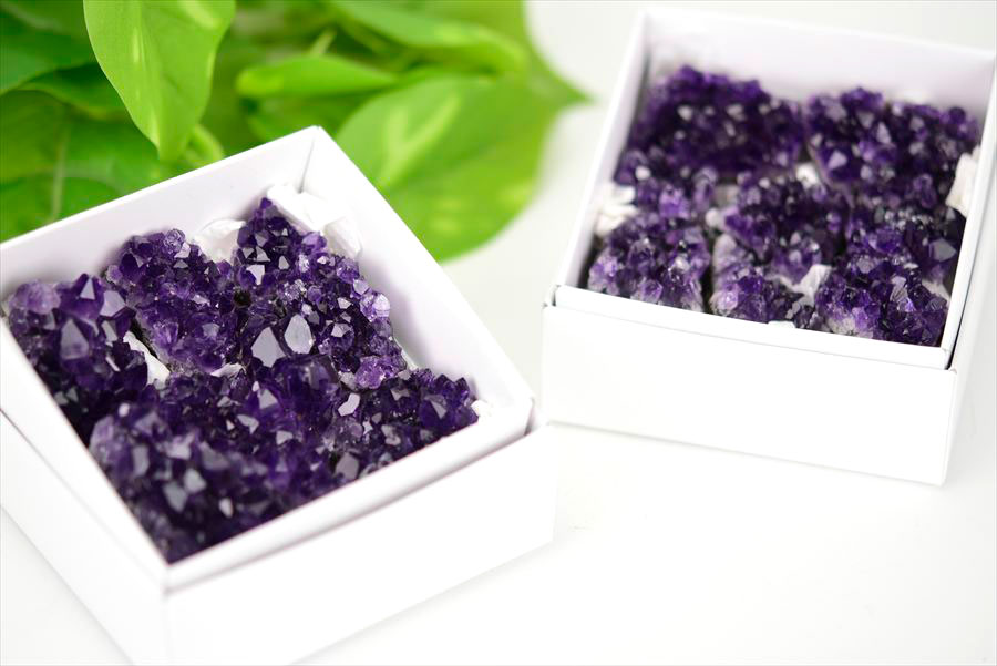 ウルグアイ産 アメジスト ミニクラスター 原石 紫水晶 詰め合わせ プレゼント パワーストーン