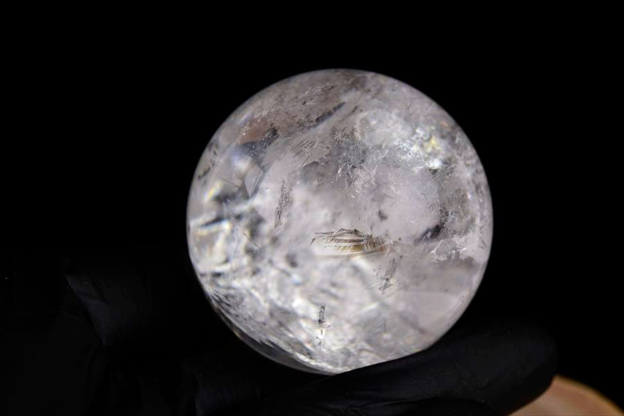 レムリアンシード　レムリアン水晶　レムリアンクリスタル　丸玉　置物　ブラジル　水晶　パワーストーン