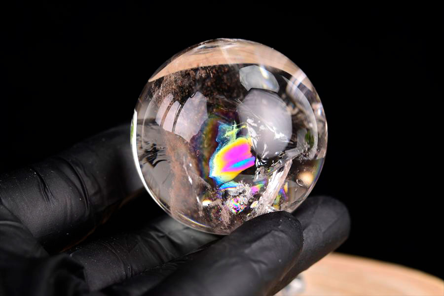 レムリアンシード　レムリアン水晶　レムリアンクリスタル　丸玉　置物　ブラジル　水晶　パワーストーン